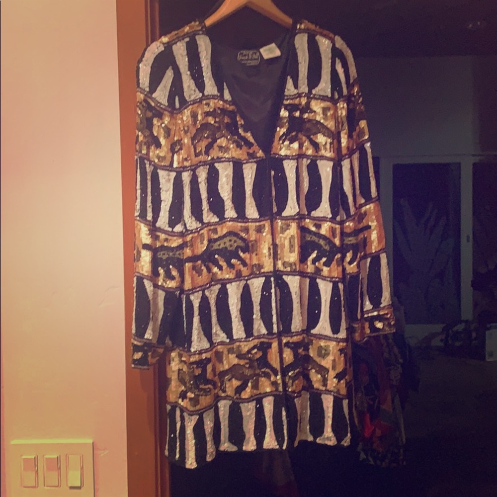 Vintage sequined and beaded